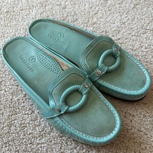 Cole Haan Women's Teal Mules Size 6B EUC
